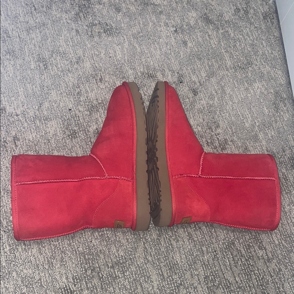 UGG Red Suede Boots - Picture 6 of 10